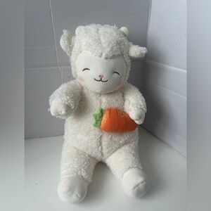 MINISO Lamb/Sheep Plush Stuffed Animal With Carrot